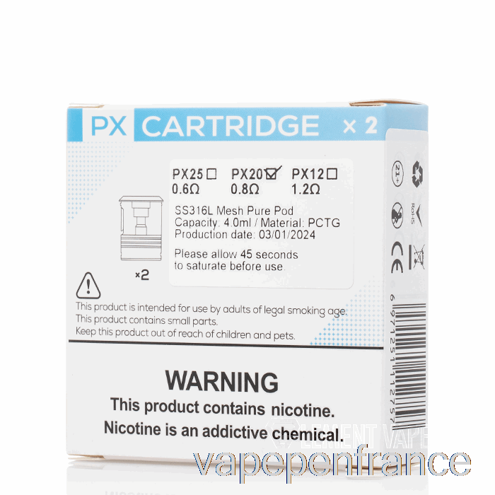 Yihi Sxmini Puremax Px Dosettes De Remplacement 0,8ohm Px20 Stylo Vape